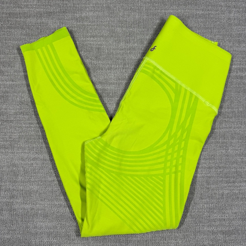 Fanka Body Sculpt Reversible Leggings XS Neon Lime Green *